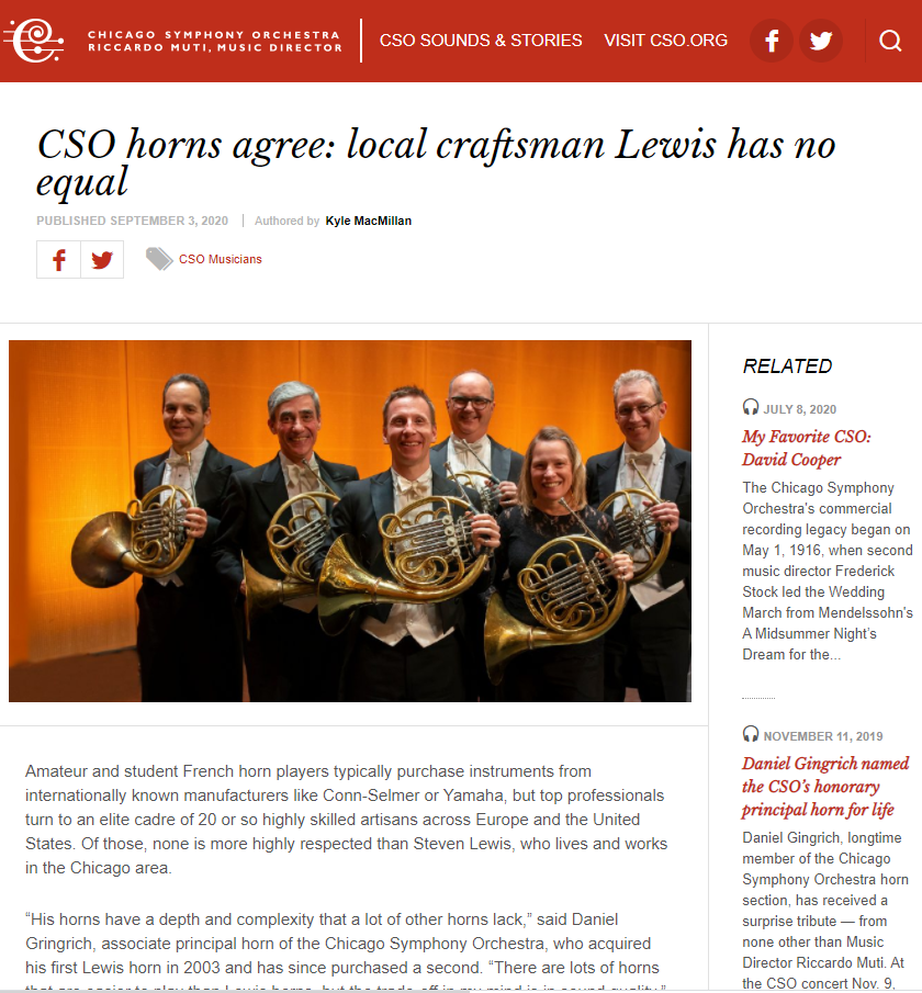News & Trends  S.W. Lewis Orchestral Horns